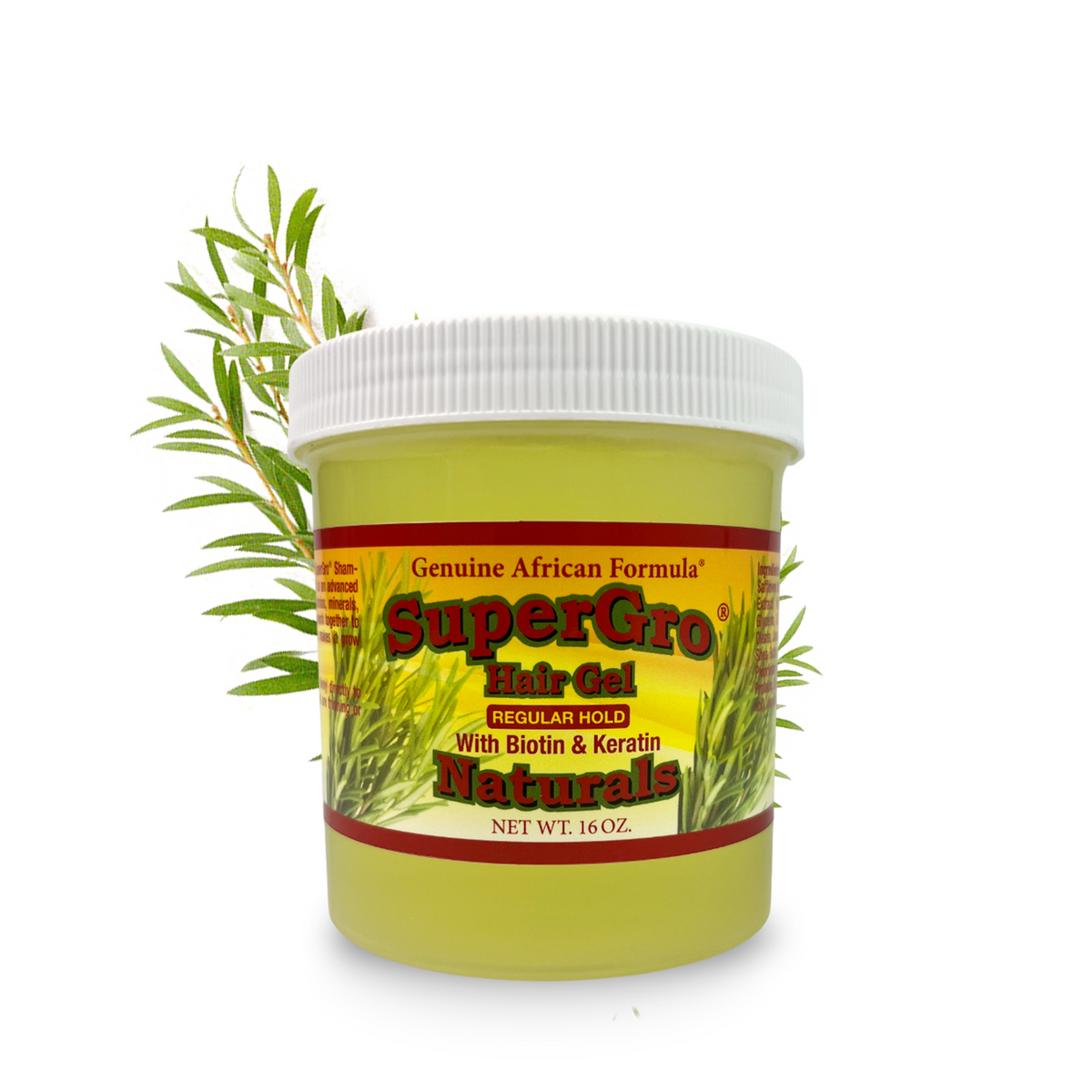 SuperGrow Hair Gel Regular Hold 16 oz– Genuineafricanformula