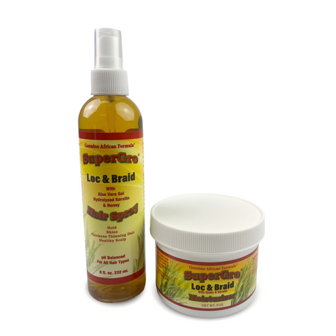Loc and Braid Spray 8oz/ Loc and Braid Moisturizer 8oz