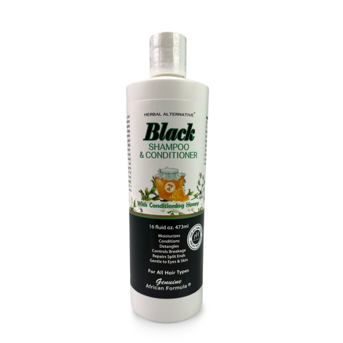Black Shampoo & Conditioner with Honey 16oz