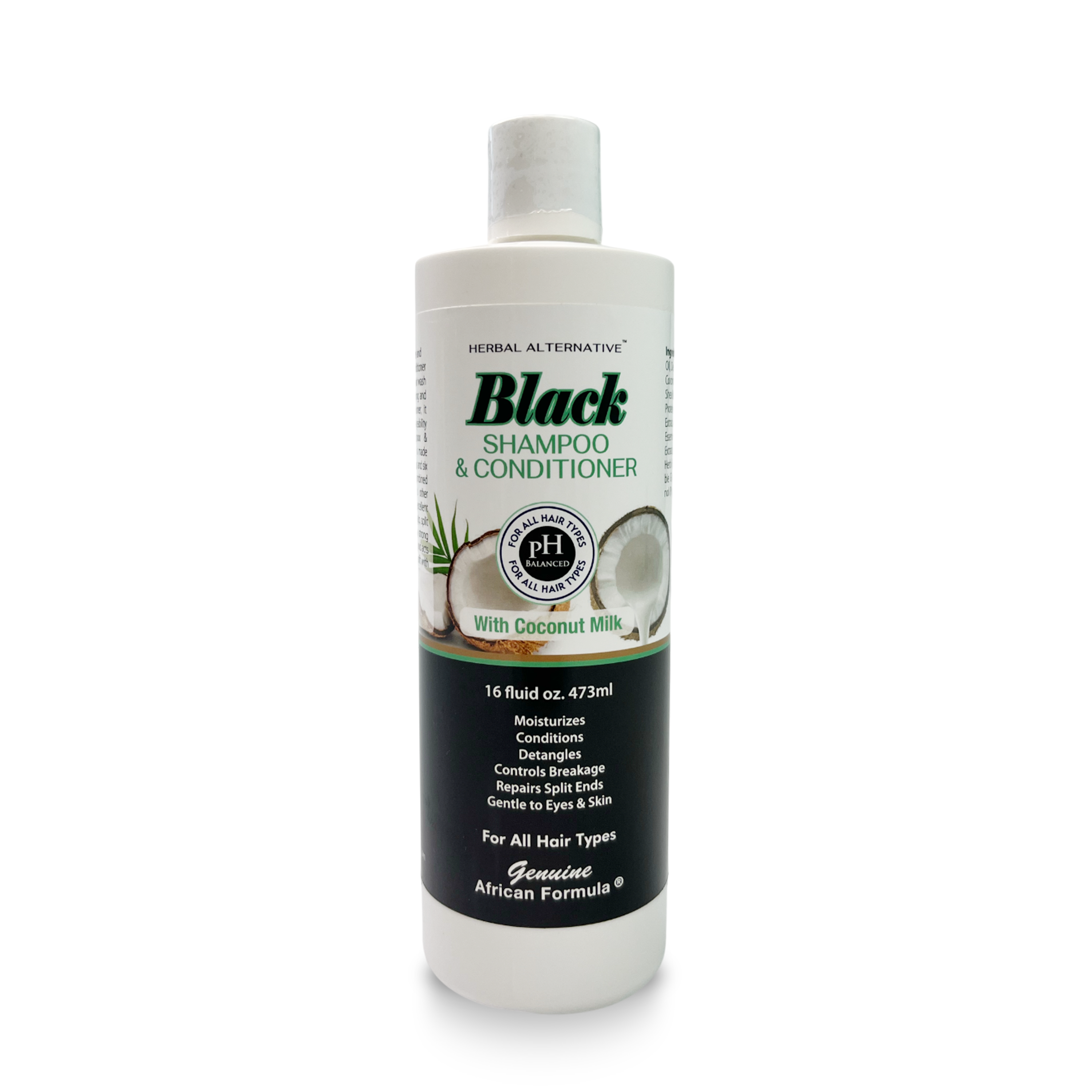 Black Shampoo & Conditioner with Coconut Milk 8oz