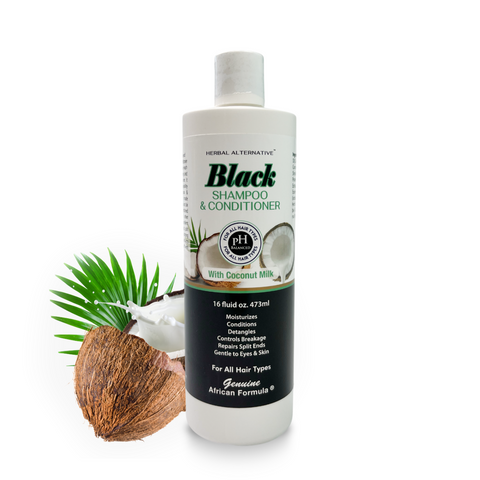 Black Shampoo & Conditioner with Coconut Milk 16oz