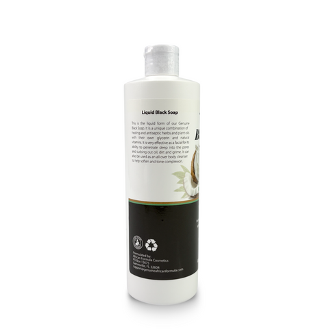 Liquid Black Soap with Coconut Milk 16oz